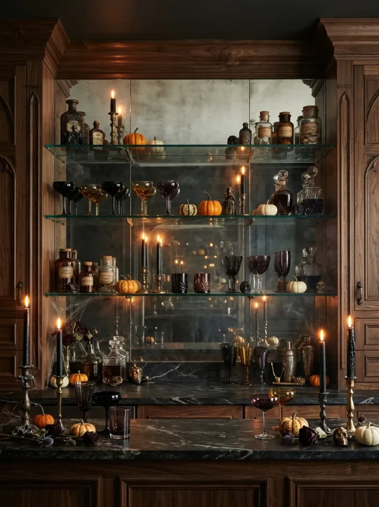 Shelf Behind Bar