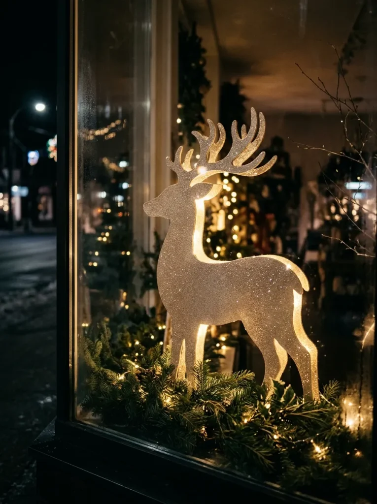 Shimmering Deer Cutout