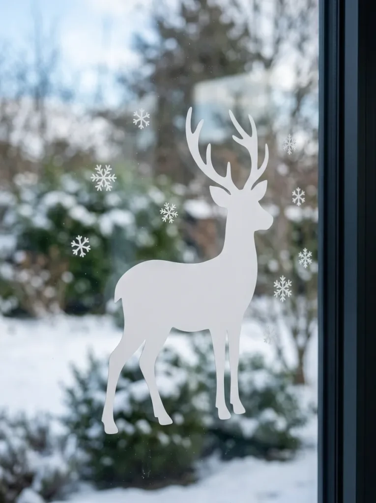 Silhouette Reindeer Decal