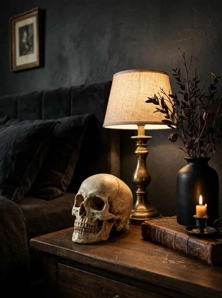 Skull Nightstand Accent