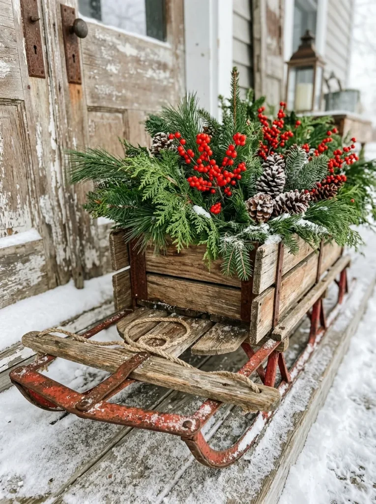 Sled Planter Display