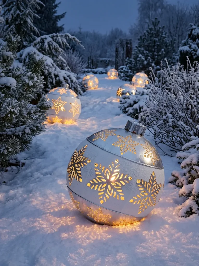 Snowflake Pattern Globes
