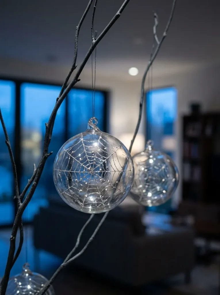 Spiderweb Glass Balls