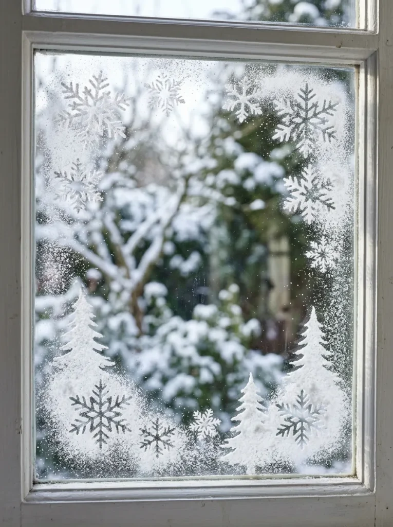 Spray Snow Stencil