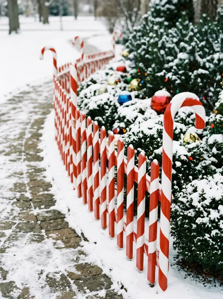 Striped Stick Fence