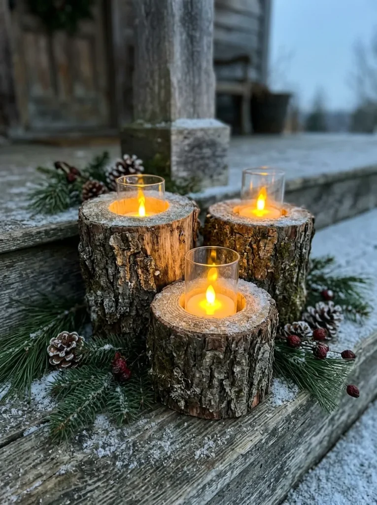 Stump Candle Holders