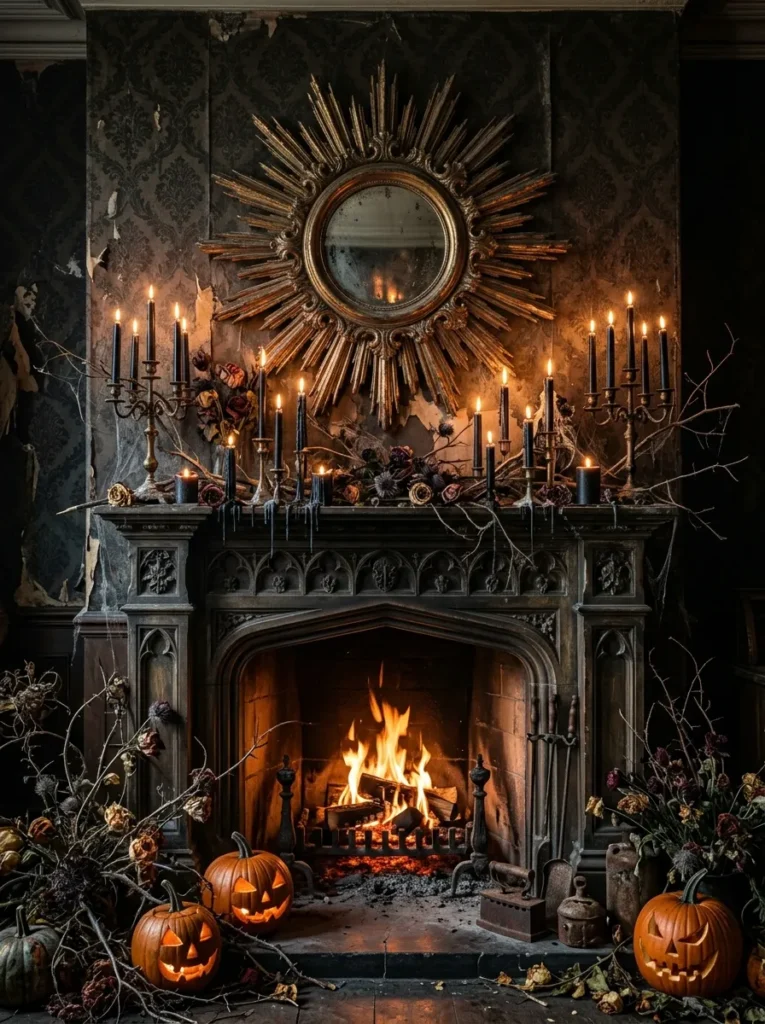 Sunburst Over Mantel