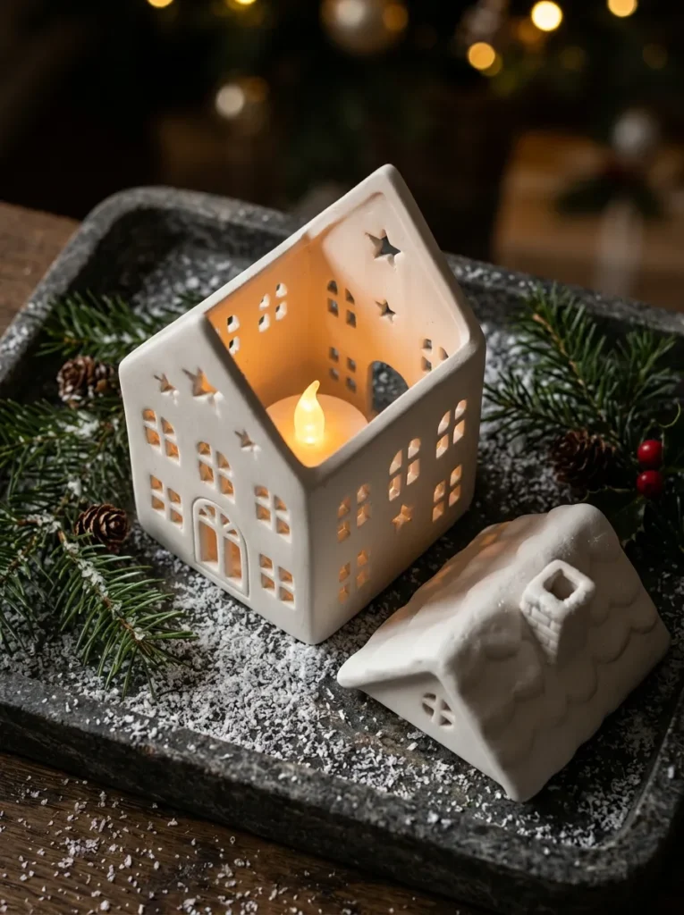 Tealight Cutout House