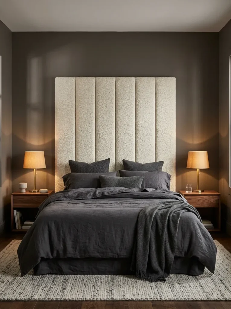 Textured Boucle Headboard