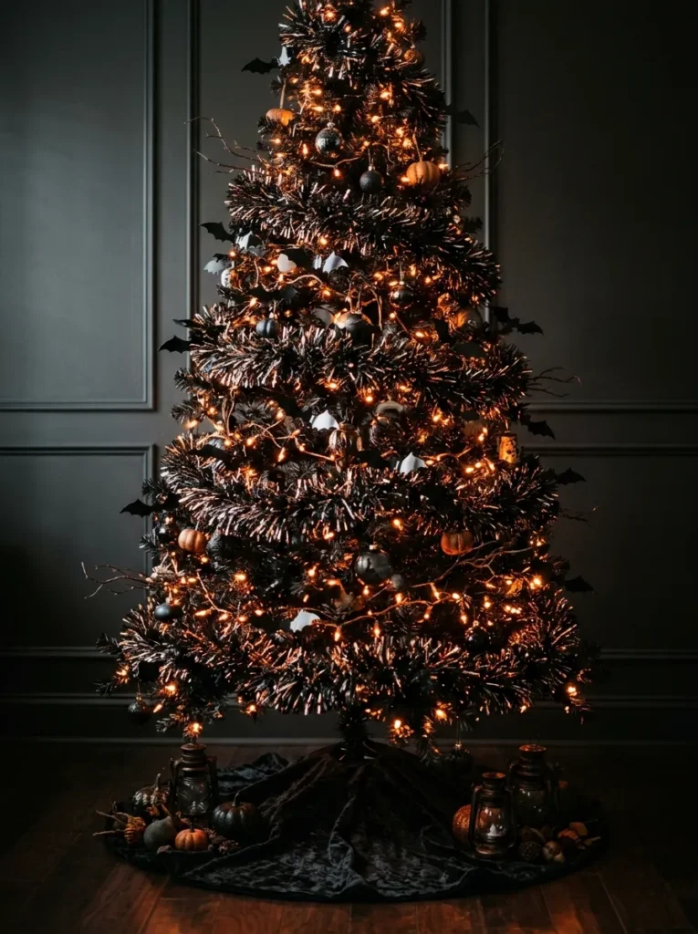 Tinsel Bat Garland