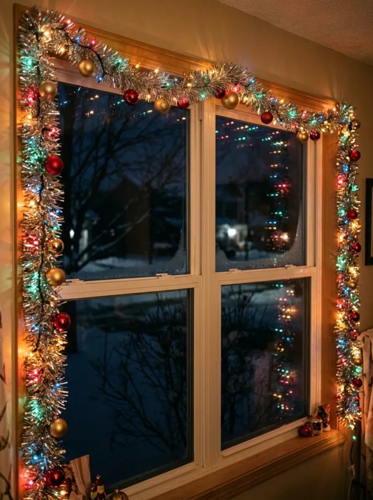 Tinsel Garland Border