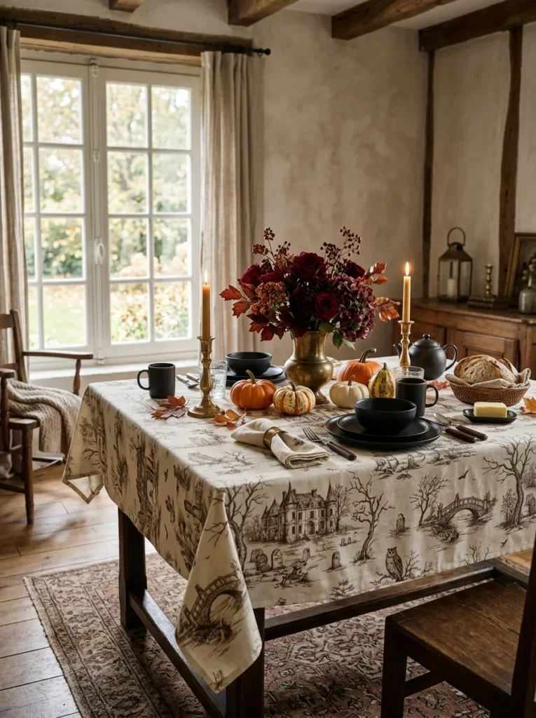 Toile Tablecloth Spooky