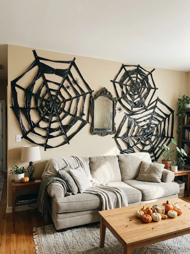 Trash Bag Spiderwebs