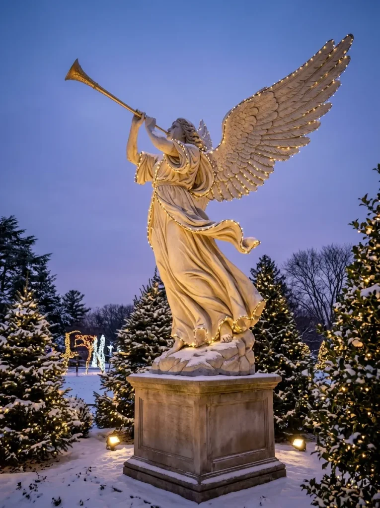  Trumpeting Angel Statue