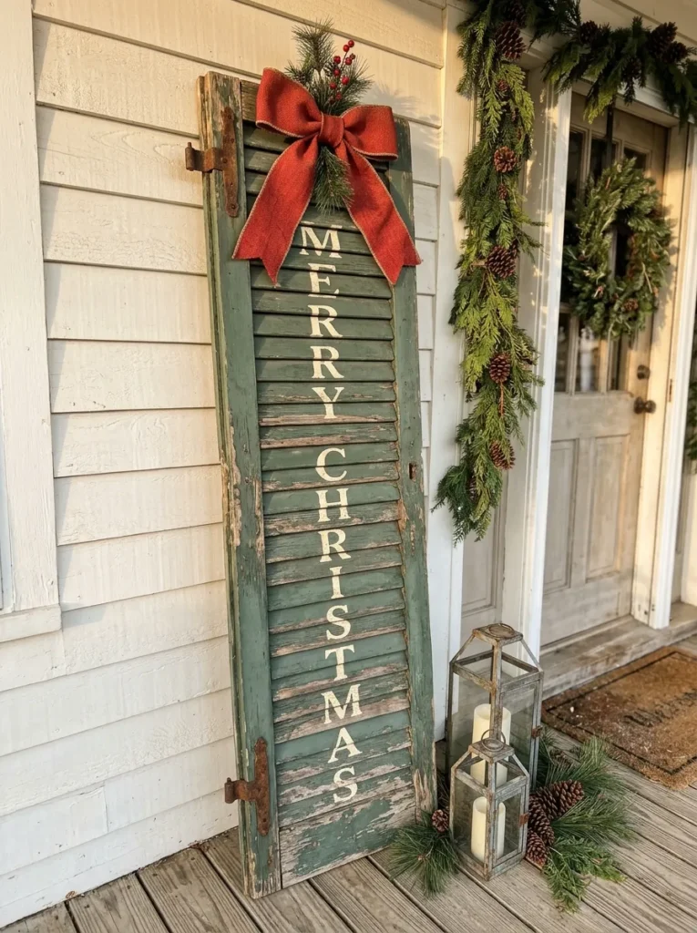 Vintage Shutter Repurpose