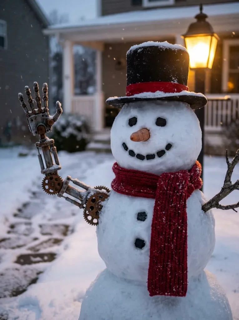 Waving Frosty Arm