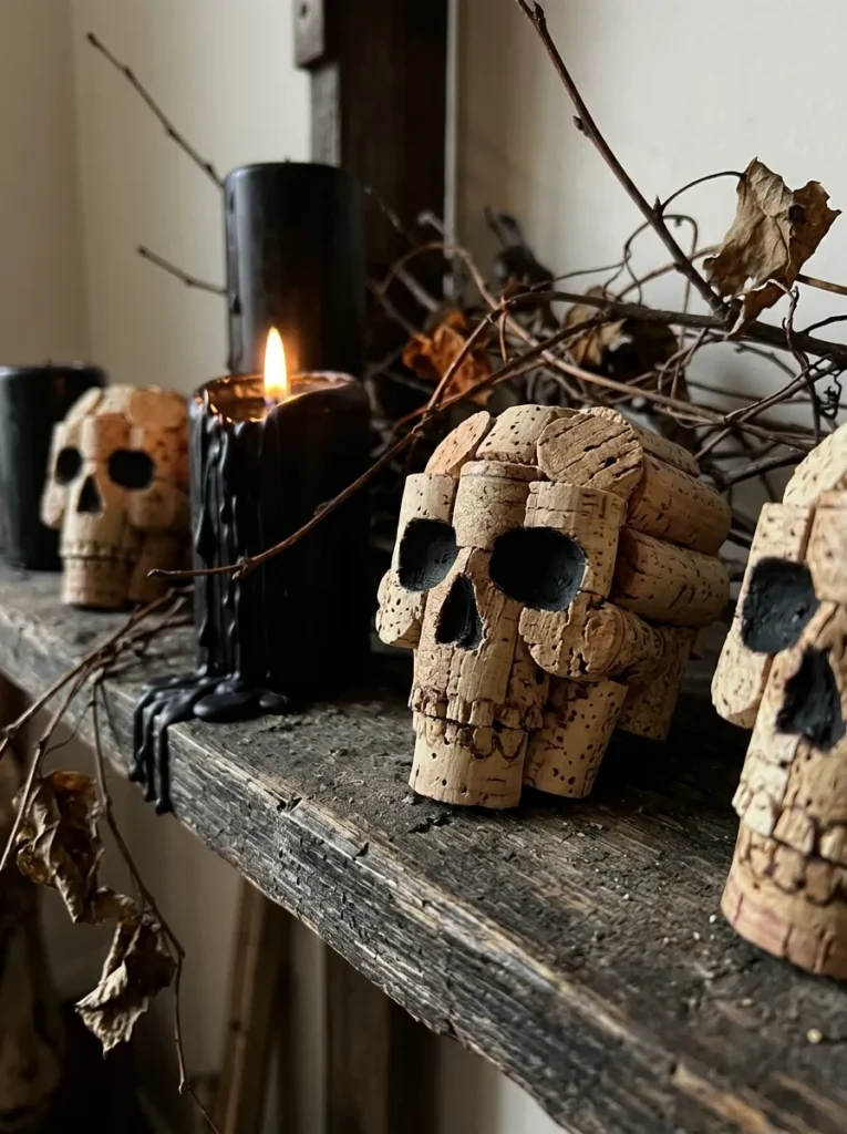 Wine Cork Skulls