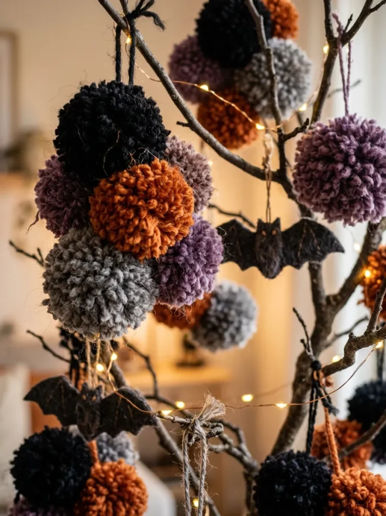 Yarn Pompom Clusters